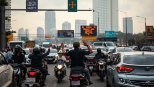 cara mengatasi kemacetan lalu lintas