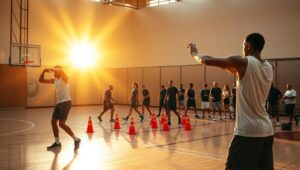 pemanasan dan pendinginan basket